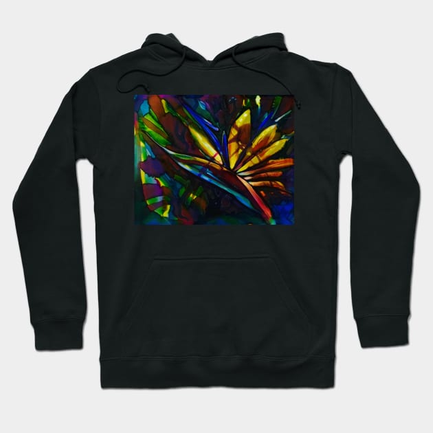 Bird of paradise flower Hoodie by Pipsilk